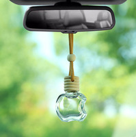 Diffuseur d'arômes au prix d'usine, flacon de parfum vide pour voiture en verre de 5 ml, 8 ml, 10 ml, avec couvercle en bois