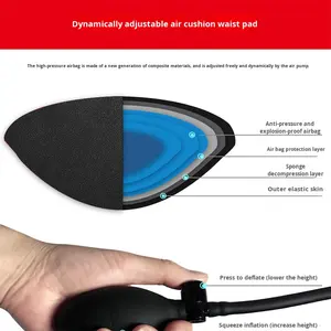 Meja Inversi Peregangan Pinggang Rumahan dengan Busa Memori, Peninggi Tinggi, Mesin Traksi, Penarik Kaki, Alat Kebugaran Serbaguna, Dapat Disesuaikan - Product Image 4