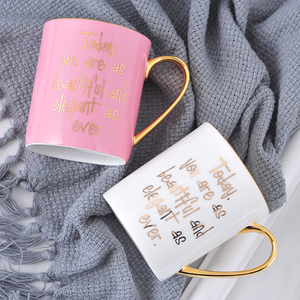 Tazza di Lusso in Porcellana Colorata Nordica per Matrimoni e Feste <span class=keywords><strong>con</strong></span> Lettera e Cucchiaio, Vendita all'Ingrosso - Product Image 5