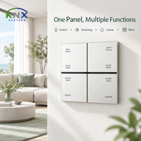 Système de maison intelligente GVS KNX moderne, 8 interrupteurs à bouton-poussoir, commande tactile, capteur de proximité, interrupteurs muraux pour hôtel, appartement