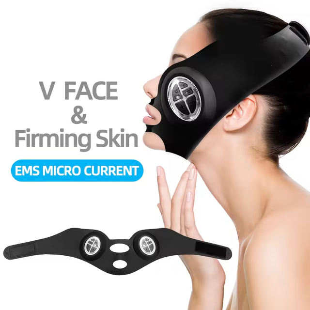 High Quality Three Modes of Facial Massage Anti-wrinkle Skin Care Device V-Shape Beauty Massage Face Lifting Device