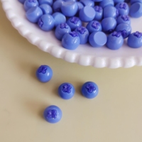 Mini cabochons en résine 3D de 10 mm en forme de myrtille, breloques mignonnes en forme de fruits pour nail art, fabrication de bijoux, loisirs créatifs, fournitures pour maisons de poupées