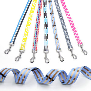 Laisse pour chien en nylon à motif géométrique personnalisable, style tendance réglable pour chiens, moule privé disponible - Product Image 4
