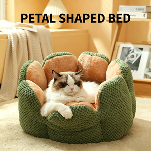 Cactus Petal Petal <b>Nest</b> Winter Thickened Warm Cat <b>Nest</b> Sleeping Soft Dog <b>Nest</b> Dog Cushion Cross Border Wholesale - Product Image 3