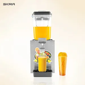 Machine électrique commerciale de distributeur de jus de boisson froide et chaude Machine de distributeur de soda de boisson d'acier inoxydable 16L avec le robinet
