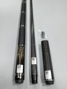 Jflowers JF20-26GBF Leather Wrap Carbon Fiber <b>Pool</b> Cue <b>Stick</b> Ebony Butt Abalone and Shell Inlay 12.5mm Low Deflection Billiard - Product Image 2
