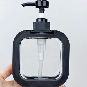 En stock, contenants cosmétiques carrés de 300 ml et 500 ml pour savon liquide pour les mains, flacons de mousse, flacons de lotion pour le corps avec pompe - Product Image 2