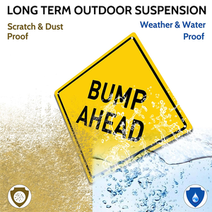 Divertente esterno in alluminio dosso davanti alla decorazione stradale segnale di avvertimento di controllo del traffico per strade di materiale metallico - Product Image 4