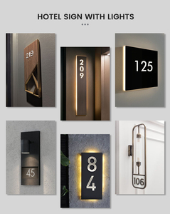 ป้าย<span class=keywords><strong>บ้าน</strong></span>อะคริลิคเรืองแสงกลางคื<span class=keywords><strong>น</strong></span> กั<span class=keywords><strong>น</strong></span><span class=keywords><strong>น</strong></span>้ำ ทนต่อการกัดกร่อน ติดตั้งง่าย ไฟ LED แรงดันต่ำ 12V DC พร้อมไฟส่องสว่าง - Product Image 6