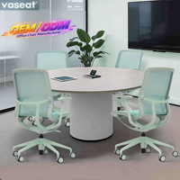 Vaseat Chaise de bureau ergonomique moderne en maille, pivotante, pour ordinateur et salle d'attente, vente en gros, Sillas De Oficina