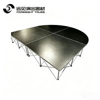 Plateforme de Scène Mobile Pliable en Aluminium OEM Promotionnelle, Certifiée TUV, Capacité de Charge 750KG/M² pour Événements Extérieurs en Direct