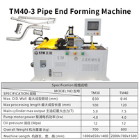 Extrémité de tube TM40-3 formant la machine Extrémité de tuyau conique formant la machine pour réduire/élargir/brider