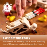 Adhésif époxy rapide à double seringue 24 ml pour métal
