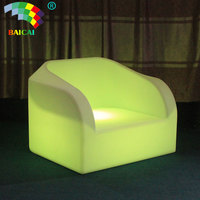 Fabricante personalizado Venta caliente Led sofá silla iluminar sofá muebles Night Club Led sofá Hotsale