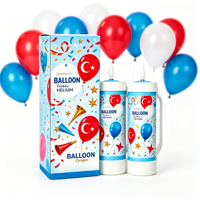 Bouteille de gaz portable DIY 3.3 avec buse de remplissage facile pour décorations de fêtes d'anniversaire, mariages et événements – OEM disponible