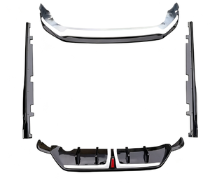 Runze for Fit 2021-2023 Front Lip Rear Lip Side Skirts ABS Plastic Bumper Bodykit Auto Parts Diffuser Black Upgrade - Product Image 6