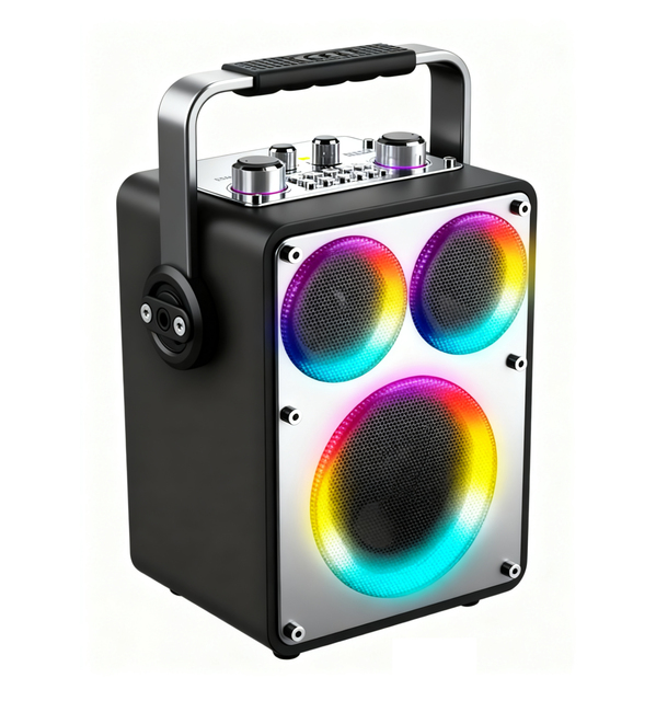 Wooden Speaker Multi-Function Wireless Bluetooth Speaker with RGB Lights RGB Lights BT Speaker