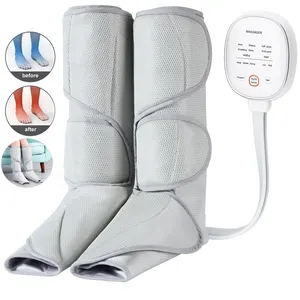 Masajeador de Piernas por Compresión de Aire con Calor para la Circulación de Pies y Pantorrillas, Control Manual, 3 Intensidades, 2 Modos, 2 Temperaturas, 35-50Kpa - Product Image 2