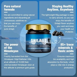 Résine de Shilajit de l'Himalaya OEM, pure, riche en acide fulvique, pâte de Shilajit, complément alimentaire, marque privée, complément à base de plantes - Product Image 5