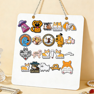En gros, 57 modèles de pin's en émail mignons pour animaux de compagnie, broches animaux de dessin animé, badges de revers, bijoux de mode, cadeau pour amis - Product Image 4