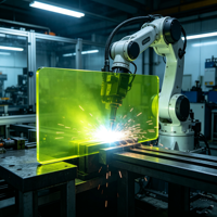 Plaque de protection laser 5 mm la plus vendue, vert herbe, en polycarbonate, pour le filtrage des longueurs d'onde de 190 à 400 nm