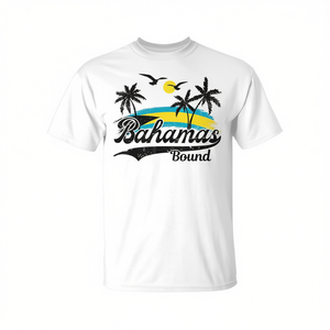 T-shirt vintage style voyage aux Bahamas pour les fêtes de réunion et les promotions de croisière - Product Image 2