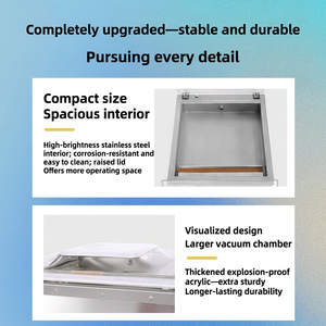 Máquina de envasado al vacío de acero inoxidable para mesa, selladora de alimentos al vacío comercial para la conservación de carne, frutas y verduras - Product Image 3