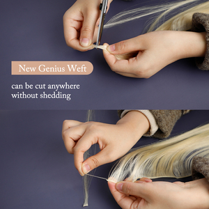 European New Design <strong>Hair</strong> Highest Quality Hand Tied Weft Double Drawn Genius Weft <strong>Hair</strong> Extension