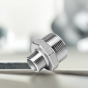 Raccord réducteur en acier inoxydable 304, épaissi, double filetage mâle, droit, raccord interne, conduites mâles - Product Image 4
