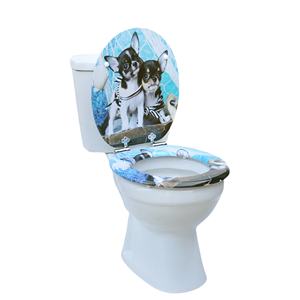 Venta al por mayor Asientos <span class=keywords><strong>de</strong></span> inodoro estándar Euro Madera MDF Tapa <span class=keywords><strong>Wc</strong></span> - Product Image 5