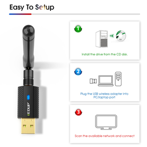 600Mbps Dual Band Blue-tooth4.1 <strong>Wireless</strong> <strong>Adapter</strong> With RTL8821CU-CG Chipset - Product Image 6