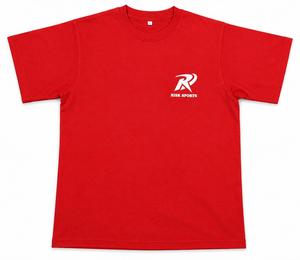 Camiseta Deportiva Roja de Manga Corta para Hombre, Corte Regular, Algodón Casual, Cuello Redondo, Transpirable, con Logotipo Estampado en la Parte Delantera - Product Image 1