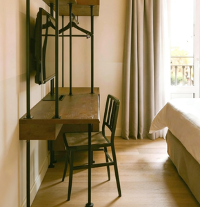 <span class=keywords><strong>Perchero</strong></span> de pie multifuncional con estructura metálica robusta, desmontable, acabado en bronce y cobre rojo. - Product Image 4