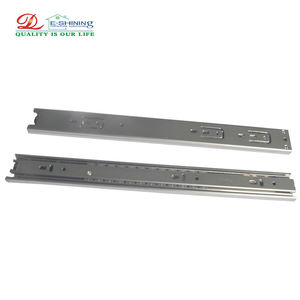 Glissière télescopique à extension complète à fermeture amortie robuste et moderne sur mesure avec roulement à billes pour tiroir d'armoire - Product Image 1