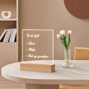 Tableau de messages lumineux effaçable à sec KLEAR AB01 en acrylique, idéal pour le bureau, <span class=keywords><strong>l</strong></span>'école et la maison - Product Image 5