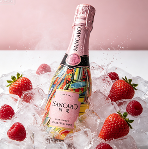 Vino Spumante Rosa Mini da 200ml 12%VOL, Vino Frizzante Cinese Direttamente dalla Fabbrica, Gusto Delicato e Dolce, Set Regalo per Feste, Vendita Calda OEM ODM - Product Image 2