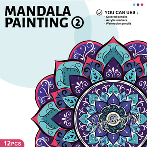Carnet de coloriage Mandala pour adultes – Thérapie artistique <span class=keywords><strong>anti</strong></span>-<span class=keywords><strong>stress</strong></span> – Pages détachables pour soulager l'anxiété - Product Image 2