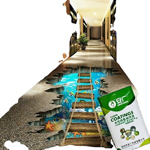 Direct Factory 3D Art <b>Floor</b> Painting High Gloss Waterproof Wear Resistant <b>Epoxy</b> Resin <b>Coating</b> System OEM ODM Decorative <b>Floor</b> - Product Image 1