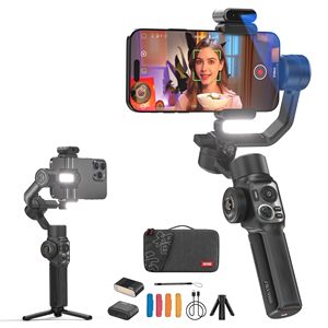 <span class=keywords><strong>Stabilisateur</strong></span> de <span class=keywords><strong>smartphone</strong></span> <span class=keywords><strong>ZHIYUN</strong></span> Smooth 5S AI à 3 axes avec lumière d'appoint intégrée et suivi du visage par IA pour iPhone et Android - Product Image 1