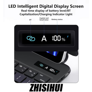 Capa Magnética Ultra Fina ZHISIHUI com Teclado Retroiluminado RGB para Tablets - Product Image 4