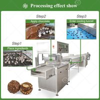 Machine industrielle de double enrobage pour glaçage de dragées au chocolat 1500, pour biscuits et crèmes glacées