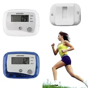 ट्रैकिंग किलोमीटर से एलसीडी pedometer डिजिटल मील करने के लिए, आदि कदम कैलोरी चलाने के लिए दूर सड़क पर और ले घर जिम प्रयोग करने में आसान