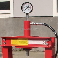 Presse d'atelier Portable HUTZ 10T presse hydraulique manuelle avec jauge SP10BS02 SP10BS02A presse hydraulique d'atelier