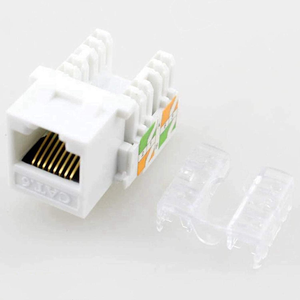 Module réseau RJ45 Keystone Cat6 sans outil à 90 degrés avec capuchon transparent, <span class=keywords><strong>prise</strong></span> femelle pour plaque murale Ethernet - Product Image 2
