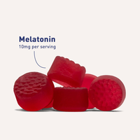 LIFEWORTH Soutien du sommeil 10 mg Mélatonine Gommes à saveur de fraise pour adultes