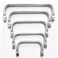 Ensemble de poignées en alliage d'aluminium 16 20 22 25 cm avec fermoir métallique à charnière pour accessoires de sac, fabrication artisanale de sacs DIY, vente en gros