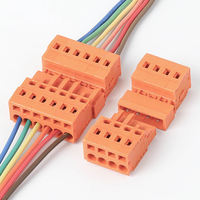 Bloc de bornes enfichable RS MCS5.08 2P 3P 4P, ensemble de connecteurs mâle-femelle, orange PA66 160V 4A
