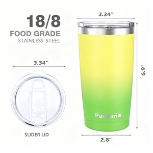 Gobelet isotherme en acier inoxydable 304 de 20 oz, bouteille d'eau à double paroi sous vide, tasse de voyage pour les sports de plein air - Product Image 5