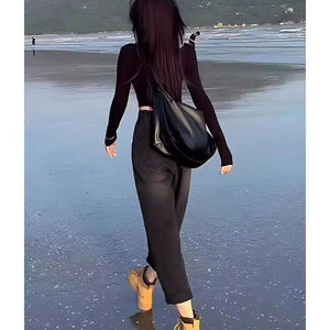 Nouveau sac fourre-tout à bandoulière en cuir PU pour femme, grande capacité, imperméable, sac à bandoulière - Product Image 3