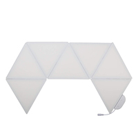 Lampe LED RGB en forme de triangle, éclairage mural tactile, contrôle par application mobile via Wifi, design moderne, luminaire décoratif d'intérieur, idéal pour un hôtel